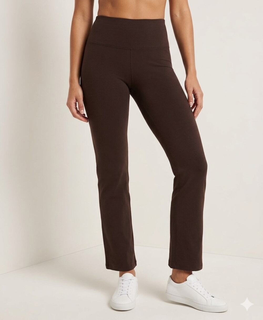 New yummie compact cotton bootleg tummy shaping pants XL